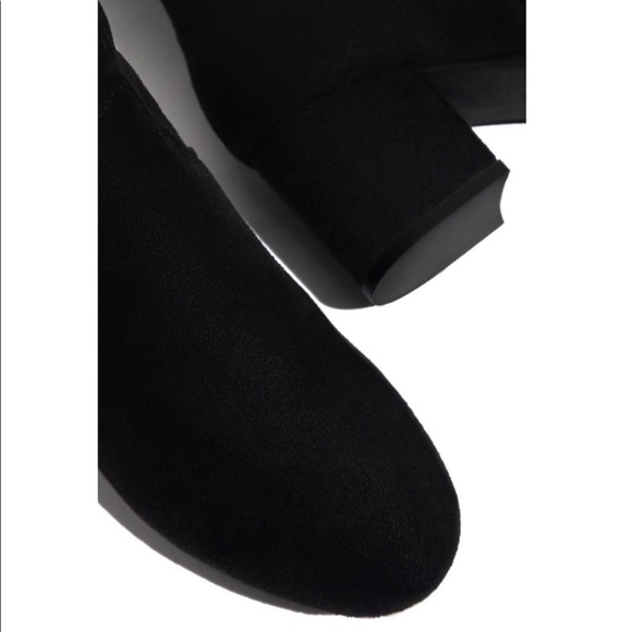 Black Over The Knee Chunky Low Heel
Lace Up Boots - Picture 4 of 11